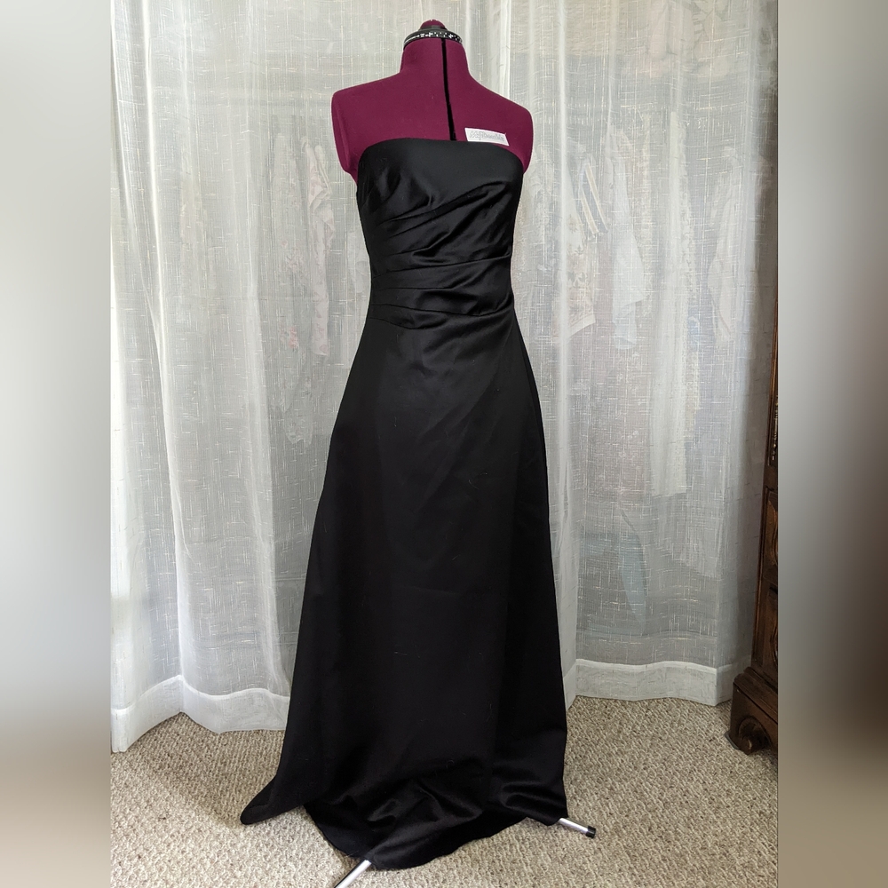 Silky black gown by JS Boutique